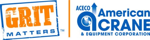 Aceco Orange and Blue Logo