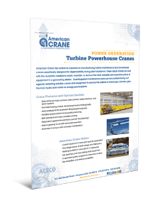 Turbine Powerhouse Cranes Guide